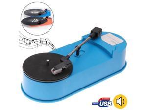 USB Mini Phonograph / Turntable / Vinyl Turntables Audio Player, Support Turntable Convert LP Record to MP3 Function (Blue) USB Mini Phonograph / Turntable / Vinyl Turntables Audio Player, Support Turntable Convert LP Record to MP3 Function (Blue)