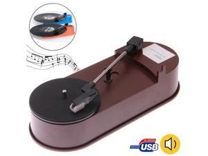 USB Mini Phonograph / Turntable / Vinyl Turntables Audio Player, Support Turntable Convert LP Record to MP3 Function (Brown) USB Mini Phonograph / Turntable / Vinyl Turntables Audio Player, Support Turntable Convert LP Record to MP3 Function (Brown)