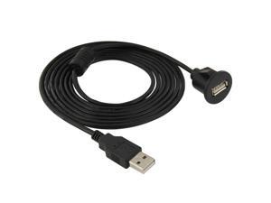 USB 2.0 Male to Female Extension Cable with Car Flush Mount, Length: 2m USB 2.0 Male to Female Extension Cable with Car Flush Mount, Length: 2m