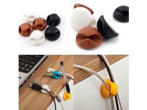 6Pcs Wire Cable Clips Ties USB Charger Holder Organizer With Adhesive 6Pcs Wire Cable Clips Ties USB Charger Holder Organizer With Adhesive