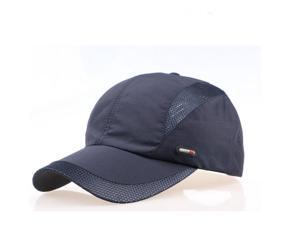 Men Hat Breathable Polyester Acrylic Outdoor Sports Golf Mesh Baseball Cap (Black) Men Hat Breathable Polyester Acrylic Outdoor Sports Golf Mesh Baseball Cap (Black)