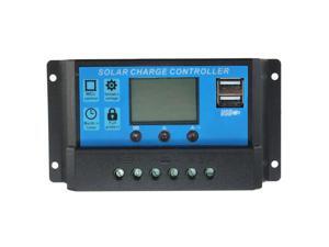 Intelligent Home 20A 12V/24V LCD Display Solar Charge Controller with USB Port Intelligent Home 20A 12V/24V LCD Display Solar Charge Controller with USB Port