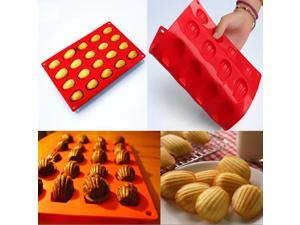 20 Cavity Silicone Shell Cake Pan Chocolate Mold Cookies Baking Mould 20 Cavity Silicone Shell Cake Pan Chocolate Mold Cookies Baking Mould