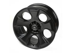 Rugged Ridge 15304.01 Drakon Wheel; 20 in. x 9 in.; 5 in. x 5 in. Bolt Pattern; 4.53 in. Backspacing; 12 mm Offset; Black Satin; Rugged Ridge 15304.01 Drakon Wheel; 20 in. x 9 in.; 5 in. x 5 in. Bolt Pattern; 4.53 in. Backspacing; 12 mm Offset; Black Satin;
