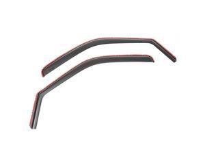 Rugged Ridge 81349.08 Window Visor; Front; 2 pc.; Channel Mounted; Matte Black; Rugged Ridge 81349.08 Window Visor; Front; 2 pc.; Channel Mounted; Matte Black;