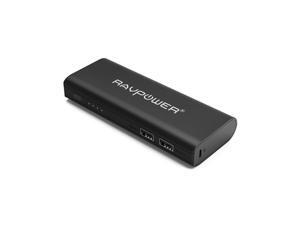 RAVPower 10400mAh 3.5A Portable Charger Power Bank (2A input & iSmart Technology) External Battery Pack- Black RAVPower 10400mAh 3.5A Portable Charger Power Bank (2A input & iSmart Technology) External Battery Pack- Black