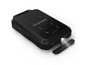 Portable Charger, RAVPower 10050mAh Outdoor External Battery Pack Waterproof Dustproof and Shockproof Rugged (Premiun Bttery Cell) Built-in Flashlight; iSmart Technology - Black Portable Charger, RAVPower 10050mAh Outdoor External Battery Pack Waterproof Dustproof and Shockproof Rugged (Premiun Bttery Cell) Built-in Flashlight; iSmart Technology - Black