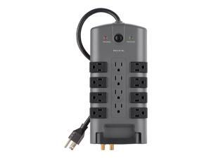 Belkin 12-Outlet Pivot-Plug Surge Protector with 8-Foot Cord, BP112230-08 Belkin 12-Outlet Pivot-Plug Surge Protector with 8-Foot Cord, BP112230-08