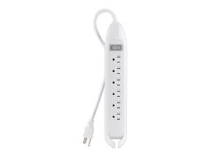 Belkin 6-Outlet Power Strip with 4-Foot Cord, White, F9D160-04 Belkin 6-Outlet Power Strip with 4-Foot Cord, White, F9D160-04