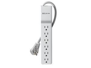 Belkin 6-Outlet SlimLine Surge Protector with 6-Foot Cord and Rotating Plug, White (BE106001-06R) Belkin 6-Outlet SlimLine Surge Protector with 6-Foot Cord and Rotating Plug, White (BE106001-06R)