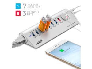 Sentey LS-6141 Aluminium 10 Ports - 7 port Usb Hub 3.0 and 3-charging Ports, Portable Hub for Mac or PC Desktop, Macbook Pro, Mac Mini or Any Notebook, Mini Hub with Free Transport Pouch Included. Sentey LS-6141 Aluminium 10 Ports - 7 port Usb Hub 3.0 and 3-charging Ports, Portable Hub for Mac or PC Desktop, Macbook Pro, Mac Mini or Any Notebook, Mini Hub with Free Transport Pouch Included.