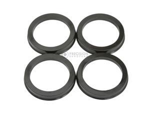 4 pieces - Hubcentric Rings - 67.1mm OD to 64.1mm ID - Black Poly Carbon Hubrings 4 pieces - Hubcentric Rings - 67.1mm OD to 64.1mm ID - Black Poly Carbon Hubrings