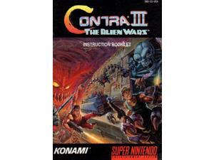 Contra III - The Alien Wars Instruction Manual VG Contra III - The Alien Wars Instruction Manual VG