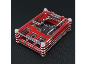 Protective Acrylic Rainbow Case/Shell with Fan Hole for Raspberry PI 3 Mode B / 2B / Raspberry Pi B+ (Red + Transparent) Protective Acrylic Rainbow Case/Shell with Fan Hole for Raspberry PI 3 Mode B / 2B / Raspberry Pi B+ (Red + Transparent)