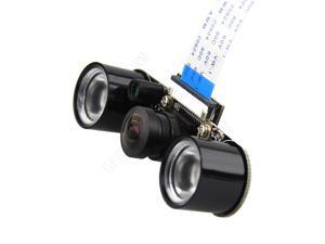 Adjustable Focus 160 DegreeViewing Angle Fisheye Lens Raspberry Pi Camera w/ 2 IR Lights Board Adjustable Focus 160 DegreeViewing Angle Fisheye Lens Raspberry Pi Camera w/ 2 IR Lights Board