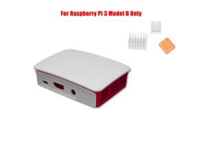 Official Raspberry Pi 3 ABS Case Shell and 2PCS Aluminum and 1PCS Copper Heat Sink for Raspberry Pi 3 Model B Official Raspberry Pi 3 ABS Case Shell and 2PCS Aluminum and 1PCS Copper Heat Sink for Raspberry Pi 3 Model B