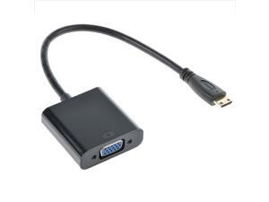 Latest Chipset Mini HDMI Male to VGA Female Video Converter Adapter AV TV Cable 1080p Type C HDTV Female Video Converter Latest Chipset Mini HDMI Male to VGA Female Video Converter Adapter AV TV Cable 1080p Type C HDTV Female Video Converter
