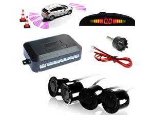 Wireless Car Parking Rear Reverse 4 Sensors Buzzer Radar LED Display Audio Alarm Wireless Car Parking Rear Reverse 4 Sensors Buzzer Radar LED Display Audio Alarm
