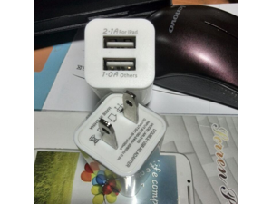 Dual USB Wall Charger 2100 mAh Charging Cube Adapter For Smartphone Tablet MP3 Dual USB Wall Charger 2100 mAh Charging Cube Adapter For Smartphone Tablet MP3