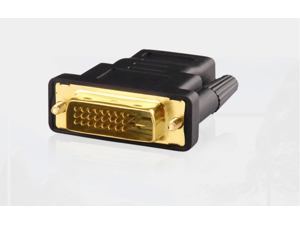DVI 24+1 Male to HDMI Female Adapter for High Definition (HD) Images Gold Plated DVI 24+1 Male to HDMI Female Adapter for High Definition (HD) Images Gold Plated