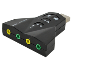 External 7.1 Channel USB 3D Sound Card Audio Laptop PC Computer Macbook Adapter External 7.1 Channel USB 3D Sound Card Audio Laptop PC Computer Macbook Adapter