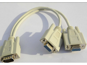 S VGA Y Kabel Adapter Splitter Verteiler Switch Monitor LCD TFT 1 to 2 One Pc to Two VGA Svga Monitor Y Splitter Cable Lead S VGA Y Kabel Adapter Splitter Verteiler Switch Monitor LCD TFT 1 to 2 One Pc to Two VGA Svga Monitor Y Splitter Cable Lead