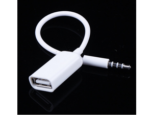 USB Female to AUX 3.5mm Male Jack Plug Audio Converter Adapter Data Charge Cable USB Female to AUX 3.5mm Male Jack Plug Audio Converter Adapter Data Charge Cable