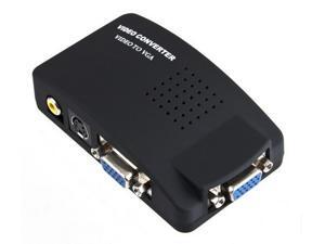 Computer VGA to TV RCA Composite Converter Adapter S-Video Box PC Laptop LCD TV VGA to PC TO TV VGA AV BNC computer to VGA video Computer VGA to TV RCA Composite Converter Adapter S-Video Box PC Laptop LCD TV VGA to PC TO TV VGA AV BNC computer to VGA video