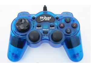 Glow Blue Wired USB Controller Gamepad PC Game Pad USB LED Wired Controller for PC & XBox 360 Wired Joypad Glow Blue Wired USB Controller Gamepad PC Game Pad USB LED Wired Controller for PC & XBox 360 Wired Joypad