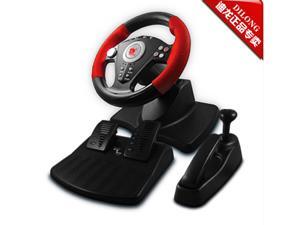 Dillon P3-808 180° game Vibration Racing Steering Wheel (24.5cm) and Pedals for PS2 PS3 PC Win98/2000/XP/2003/Vista/Win7 USB Dillon P3-808 180° game Vibration Racing Steering Wheel (24.5cm) and Pedals for PS2 PS3 PC Win98/2000/XP/2003/Vista/Win7 USB