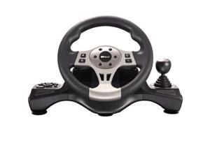 Black Star Jin Chi V66 180° force feedback PC racing game steering wheel game Vibration Racing Steering Wheel (26cm) and Pedals for PS2 PS3 PC USB Black Star Jin Chi V66 180° force feedback PC racing game steering wheel game Vibration Racing Steering Wheel (26cm) and Pedals for PS2 PS3 PC USB