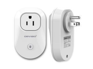 ORVIBO WiFi Smart Power Socket Timer Switch US Plug Wireless Remote Control Elegant Home Automation App for iPhone, iPad, iPad Mini, iPod Touch Smartphones and Tablets ORVIBO WiFi Smart Power Socket Timer Switch US Plug Wireless Remote Control Elegant Home Automation App for iPhone, iPad, iPad Mini, iPod Touch Smartphones and Tablets
