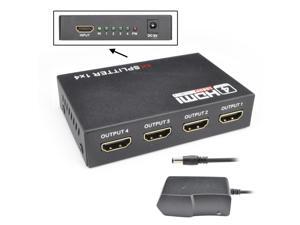 iKKEGOL 4 Port 1 in 4 Out 4K x 2K Full HD 3D 1080P HDMI Splitter Switch Video Audio Amplifier HUB 1.4 for PS3 HDTV STB PC Projector with Power Supply iKKEGOL 4 Port 1 in 4 Out 4K x 2K Full HD 3D 1080P HDMI Splitter Switch Video Audio Amplifier HUB 1.4 for PS3 HDTV STB PC Projector with Power Supply