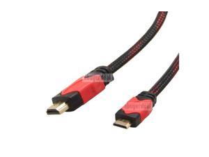 1.8M Gold Planted Mini HDMI to HDMI Type A to C Cable High Definition 1080p 1.8M Gold Planted Mini HDMI to HDMI Type A to C Cable High Definition 1080p