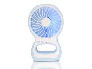 iKKEGOL Portable Enhanced 3-Level Speed Adjustable Mini USB Small Fan Air Cooler Table Mini Fan Desktop Fan Personal Fan with LED Lamp for Computer Home Office Car Outdoor Indoor-Blue iKKEGOL Portable Enhanced 3-Level Speed Adjustable Mini USB Small Fan Air Cooler Table Mini Fan Desktop Fan Personal Fan with LED Lamp for Computer Home Office Car Outdoor Indoor-Blue