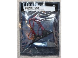 Kingwin ESAC-02 eSATA PCI Bracket Cable 15 5/8", 2 x Internal SATA to eSATA Kingwin ESAC-02 eSATA PCI Bracket Cable 15 5/8", 2 x Internal SATA to eSATA