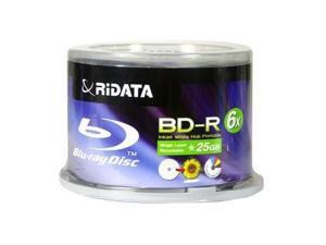 New 50 pcs Ritek Ridata Blu-Ray BD-R Media Discs 6X 25GB White Inkjet Hub Printable New 50 pcs Ritek Ridata Blu-Ray BD-R Media Discs 6X 25GB White Inkjet Hub Printable