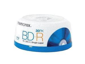 New Memorex 98682 25GB 6X BD-R 30 Packs Spindle Blu-ray Recordable Media New Memorex 98682 25GB 6X BD-R 30 Packs Spindle Blu-ray Recordable Media