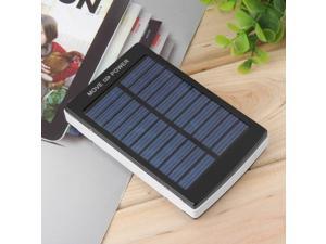 50000mAh Portable Super Solar Charger Dual USB External Battery Power Bank Black 50000mAh Portable Super Solar Charger Dual USB External Battery Power Bank Black