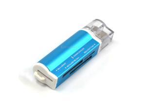 New Blue USB 2.0 ALL in One Memory Card Reader for Micro SD/MMC/SDHC/TF/M2/MS New Blue USB 2.0 ALL in One Memory Card Reader for Micro SD/MMC/SDHC/TF/M2/MS