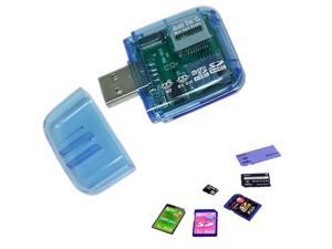 New Blue USB 2.0 ALL in One Memory Card Reader for Micro SD/MMC/SDHC/TF/M2/MS New Blue USB 2.0 ALL in One Memory Card Reader for Micro SD/MMC/SDHC/TF/M2/MS