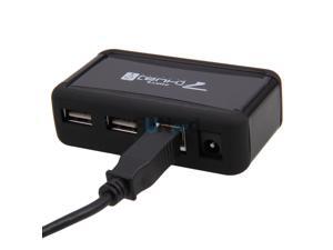 HIGH-SPEED Black 7-PORT USB 2.0 HUB POWERED +AC ADAPTER CABLE HIGH-SPEED Black 7-PORT USB 2.0 HUB POWERED +AC ADAPTER CABLE