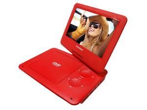 Sylvania 9-Inch Swivel Screen Portable DVD/CD/MP3 SDVD9020B Red Sylvania 9-Inch Swivel Screen Portable DVD/CD/MP3 SDVD9020B Red