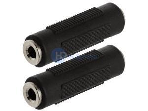 2 x 3.5mm Female to 3.5 mm Female Audio Adapter Coupler Stereo Plug F/F 2 x 3.5mm Female to 3.5 mm Female Audio Adapter Coupler Stereo Plug F/F
