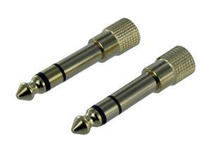 2 Pack 3.5mm Stereo Female to 1/4 inch Stereo Male Headphone Adapter 2 pcs 2 Pack 3.5mm Stereo Female to 1/4 inch Stereo Male Headphone Adapter 2 pcs