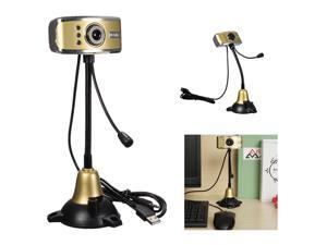 3-LED Night Vision HD USB Webcam Camera Web Cam With Microphone For PC Laptop 3-LED Night Vision HD USB Webcam Camera Web Cam With Microphone For PC Laptop