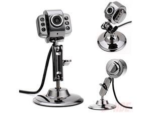 Metal USB 6 LED Night Vision Webcam Camera w/ Mic Microphone for Laptop PC Metal USB 6 LED Night Vision Webcam Camera w/ Mic Microphone for Laptop PC