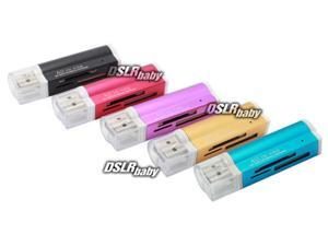 New All in one USB 2.0 Card Reader for Mini SD T-Flash MMC MS PRO DUO M2 New All in one USB 2.0 Card Reader for Mini SD T-Flash MMC MS PRO DUO M2