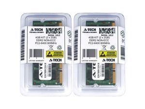Atech 4GB Kit Lot 2x 2GB PC2-6400 6400 DDR2 DDR-2 800mhz 800 Laptop Memory RAM Atech 4GB Kit Lot 2x 2GB PC2-6400 6400 DDR2 DDR-2 800mhz 800 Laptop Memory RAM
