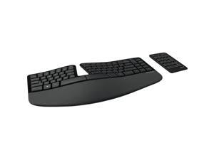Microsoft Sculpt Ergonomic Wireless Keyboard for Business Black #5KV-00001 Microsoft Sculpt Ergonomic Wireless Keyboard for Business Black #5KV-00001